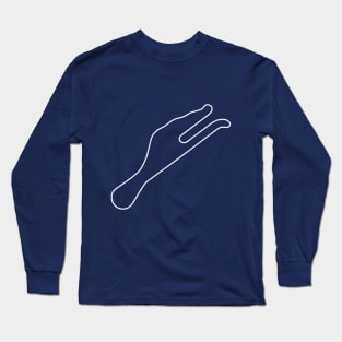 Riverside International Raceway [outline] Long Sleeve T-Shirt